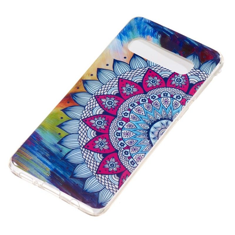 Etui Samsung Galaxy S10 Mandala W Kolorze Fluorescencyjnym Etui Ochronne