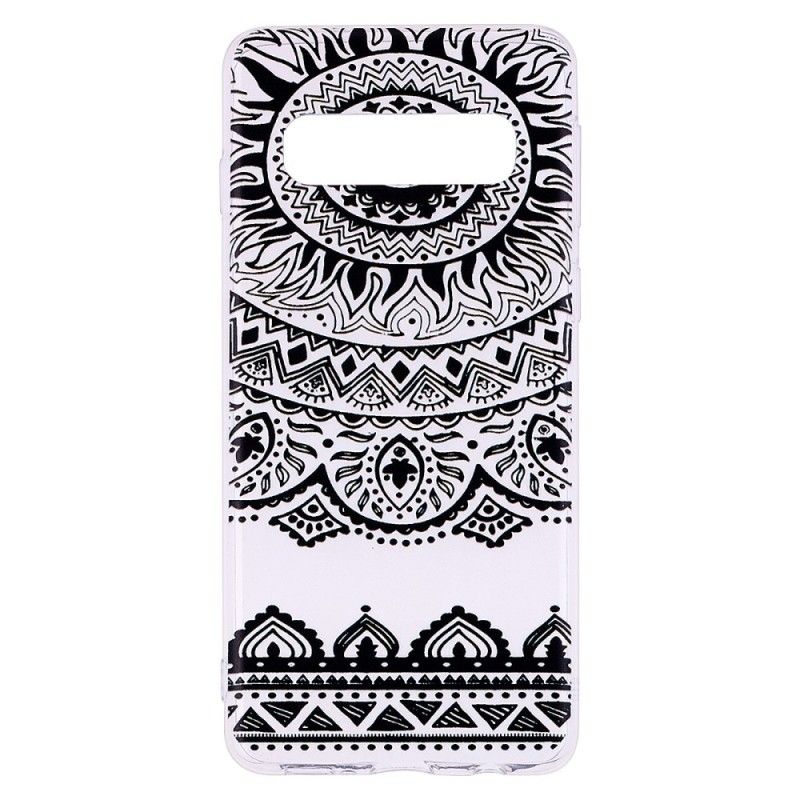 Etui Samsung Galaxy S10 Przezroczysta Mandala Kwiatowa