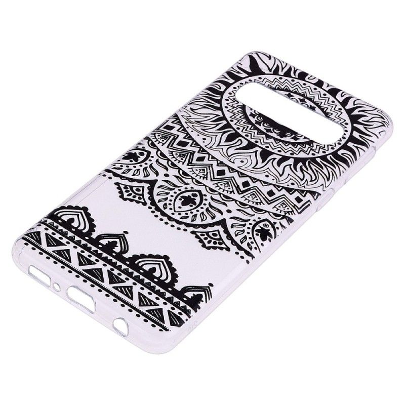 Etui Samsung Galaxy S10 Przezroczysta Mandala Kwiatowa