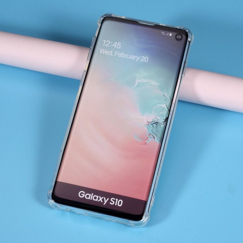 Etui Samsung Galaxy S10 Przezroczysty Uchwyt Na Kartę Etui Ochronne