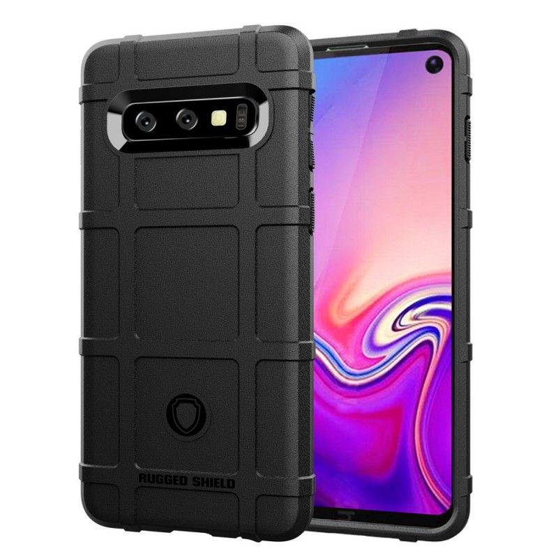 Etui Samsung Galaxy S10 Szary Czarny Wytrzymała Tarcza