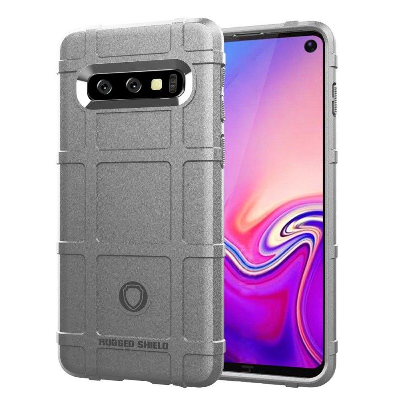 Etui Samsung Galaxy S10 Szary Czarny Wytrzymała Tarcza