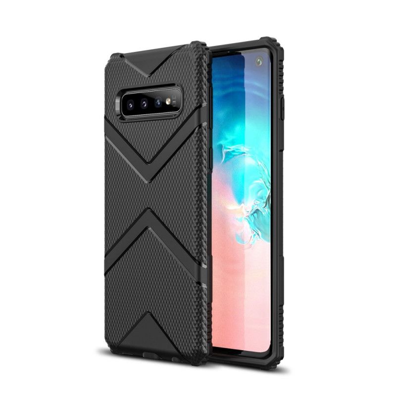 Etui Samsung Galaxy S10 Zielony Czarny Tarcza