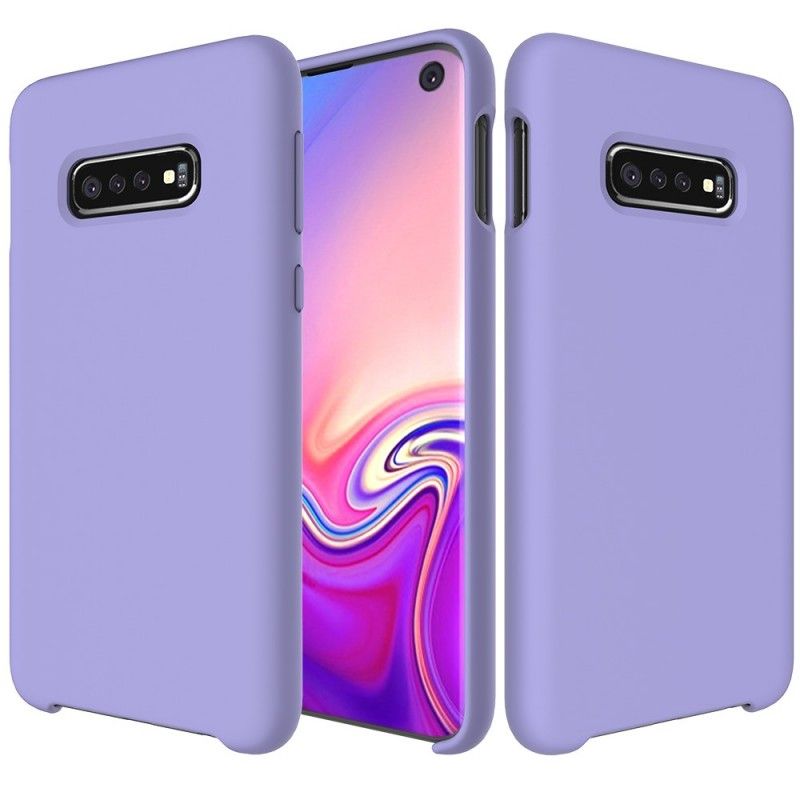 Futerały Samsung Galaxy S10 Biały Czarny Etui na Telefon Matowy Silikon