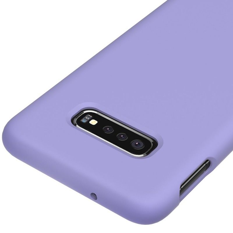 Futerały Samsung Galaxy S10 Biały Czarny Etui na Telefon Matowy Silikon