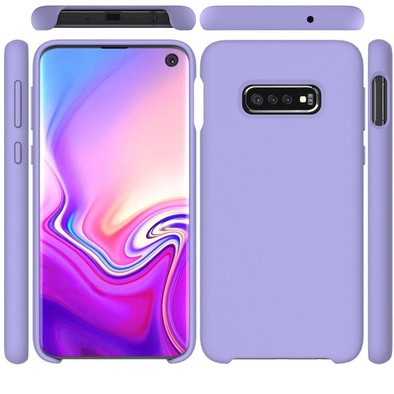 Futerały Samsung Galaxy S10 Biały Czarny Etui na Telefon Matowy Silikon