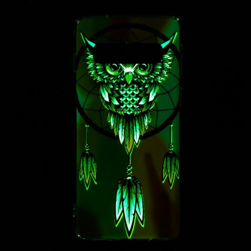 Futerały Samsung Galaxy S10 Etui na Telefon Fluorescencyjny Łapacz Snów Sowy