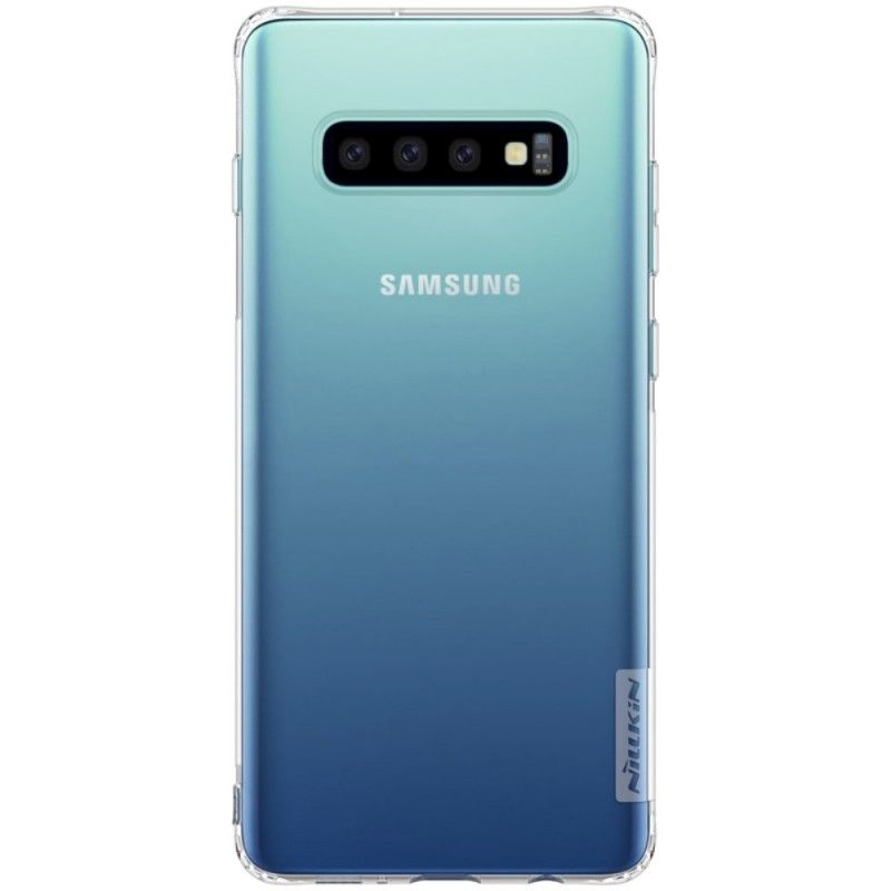 Futerały Samsung Galaxy S10 Złoty Biały Przezroczysty Nillkin