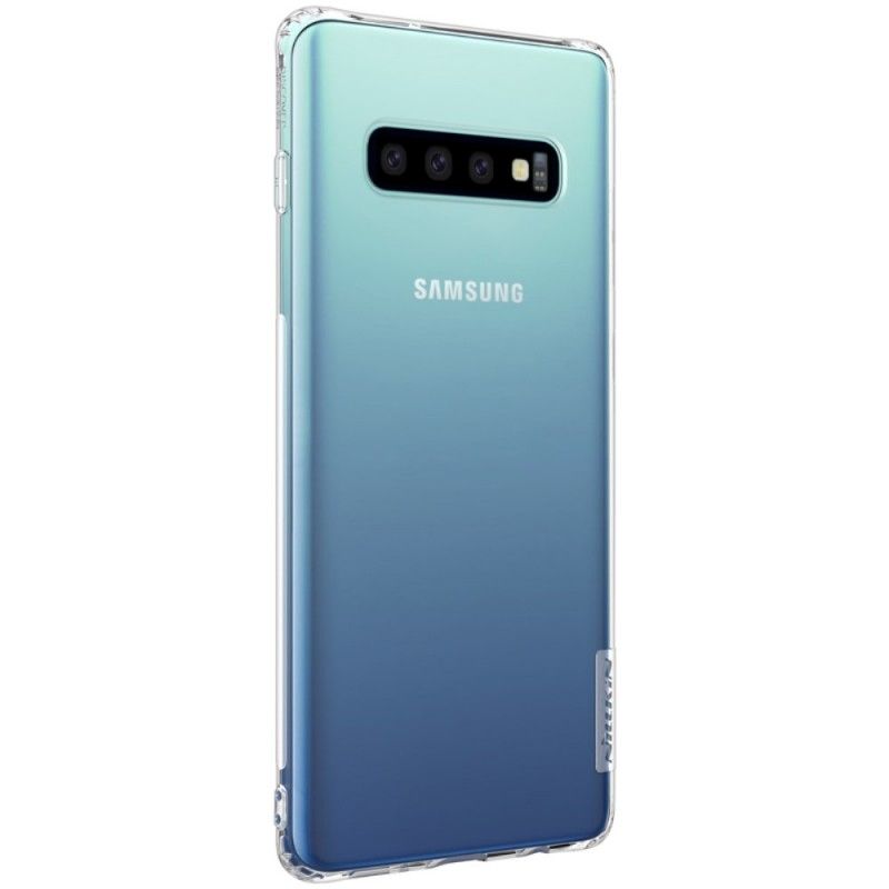 Futerały Samsung Galaxy S10 Złoty Biały Przezroczysty Nillkin