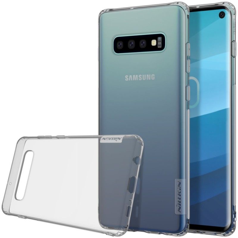 Futerały Samsung Galaxy S10 Złoty Biały Przezroczysty Nillkin