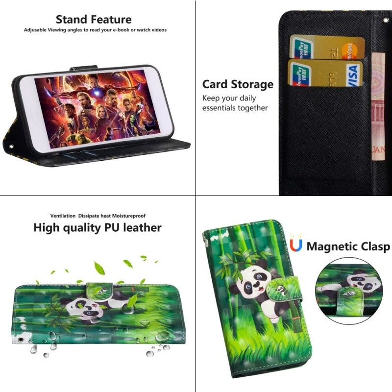 Etui Folio Honor 20 Pro Panda I Bambus