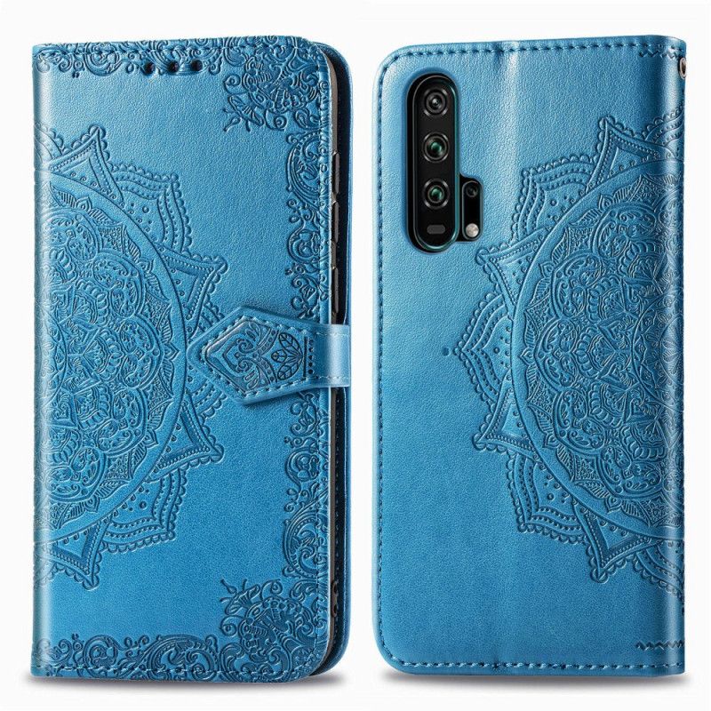 Etui Folio Honor 20 Pro Szary Czarny Mandala W Średnim Wieku Etui Ochronne