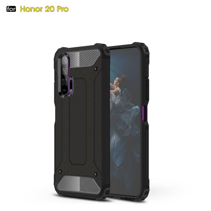 Etui Honor 20 Pro Biały Czarny Ocalały