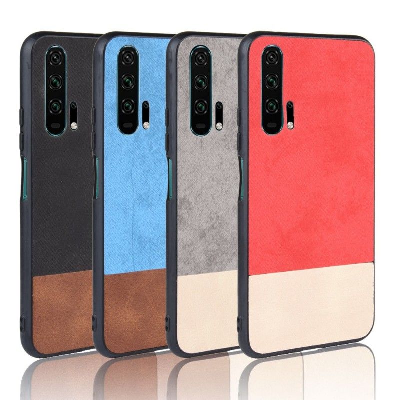 Etui Honor 20 Pro Czarny Dwukolorowy Gładki