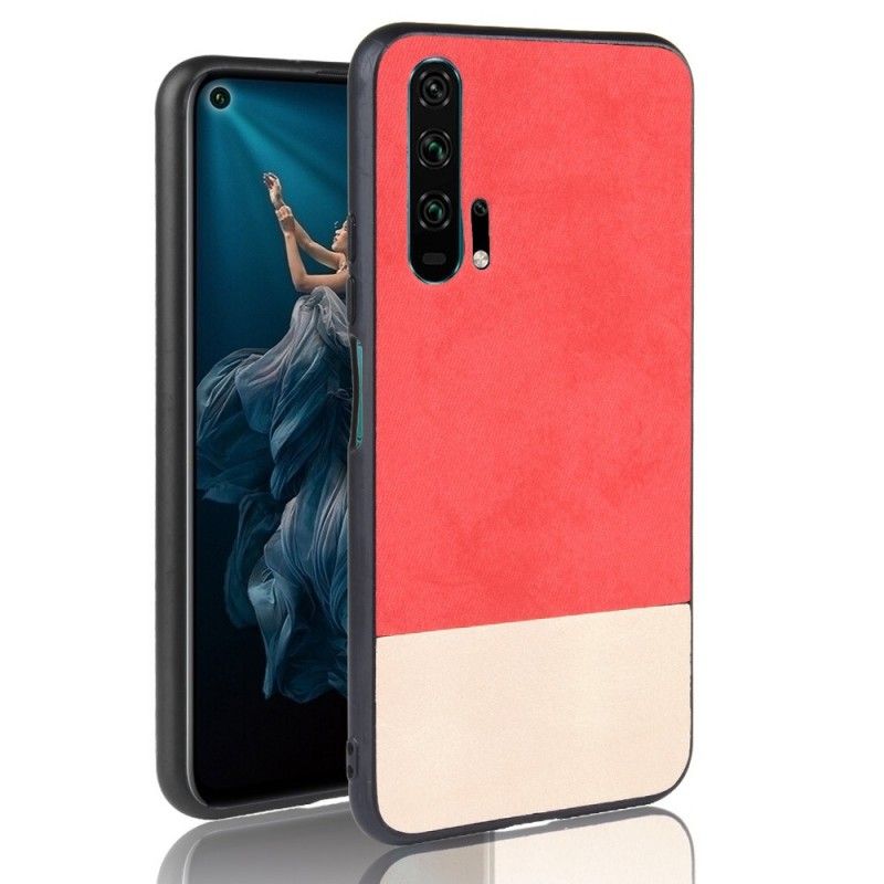 Etui Honor 20 Pro Czarny Dwukolorowy Gładki