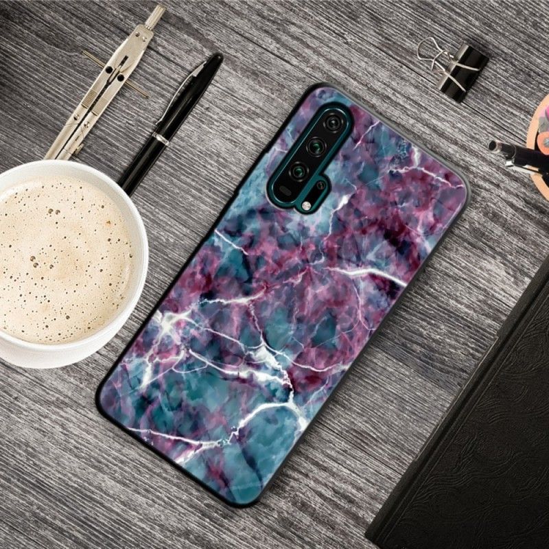 Etui Honor 20 Pro Fioletowy Marmur