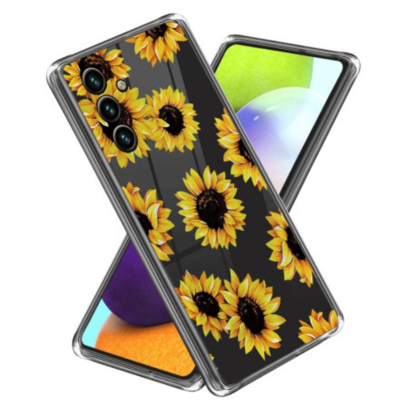 Etui Do Samsung Galaxy A15 5g Ładne Słoneczniki