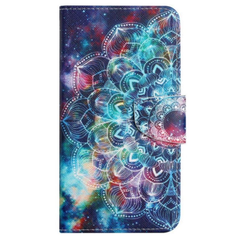 Etui Folio Do Samsung Galaxy A15 5g Gwiaździste Niebo I Mandala Z Paskiem