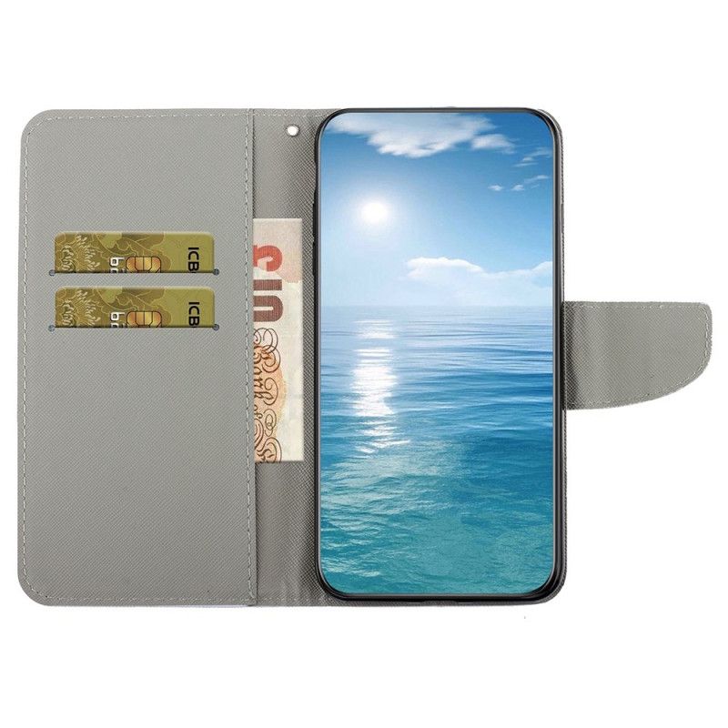 Etui Folio Do Samsung Galaxy A15 5g Gwiaździste Niebo I Mandala Z Paskiem