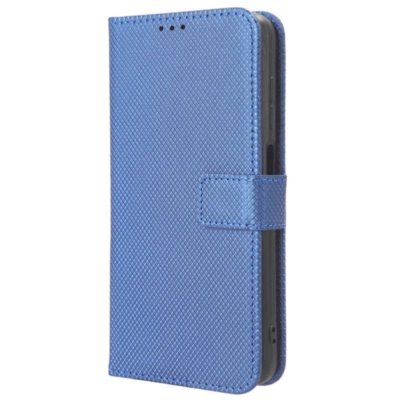 Etui Folio Do Samsung Galaxy A15 5g Pasek Ze Skóry Teksturowanej