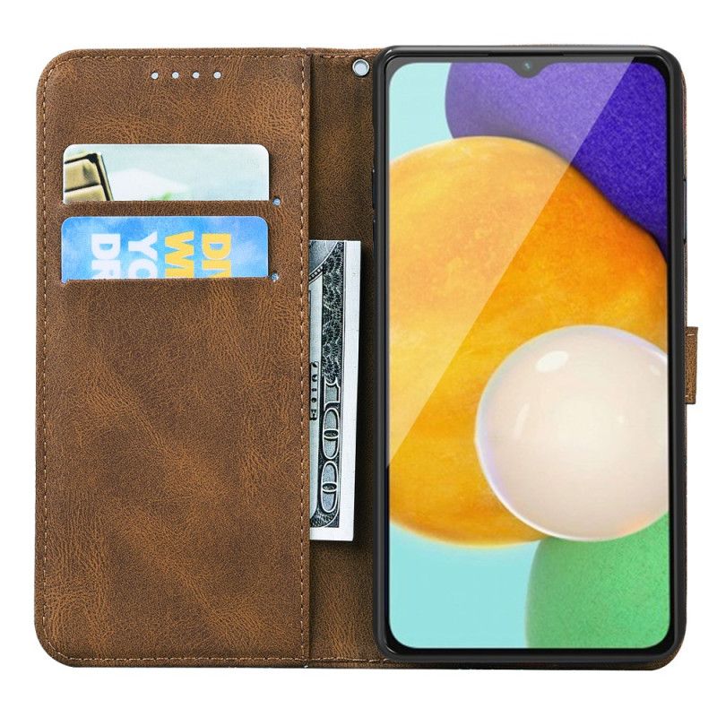 Etui Folio Samsung Galaxy A15 5g Duży Nadruk W Kształcie Motyla Z Paskiem