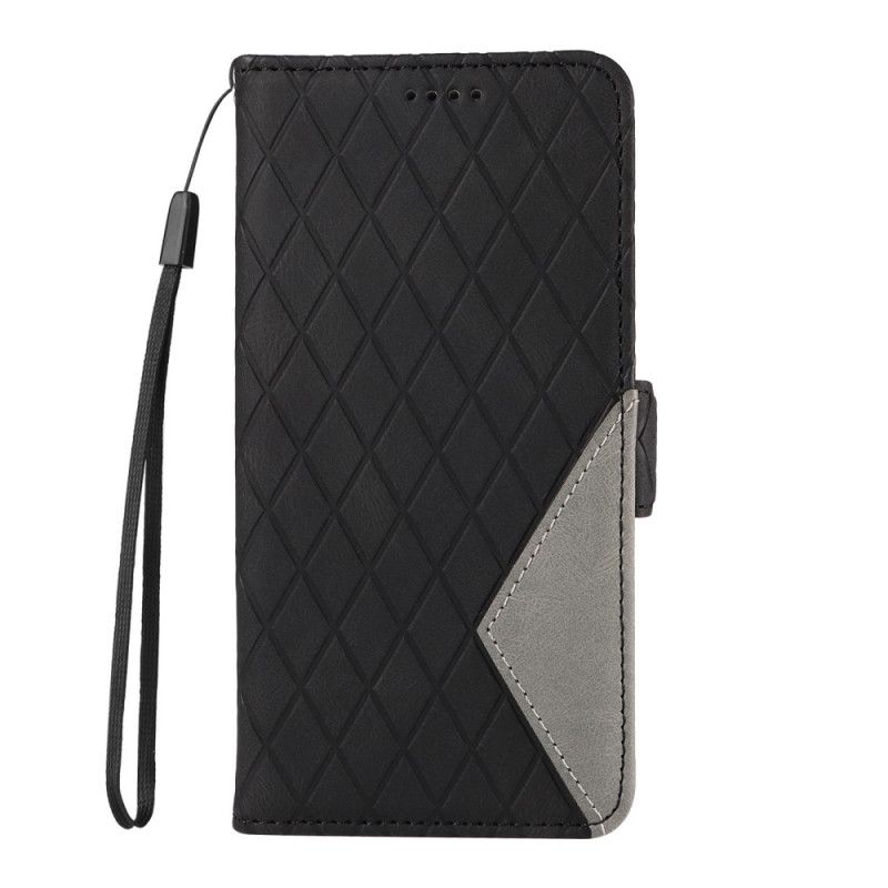 Etui Folio Samsung Galaxy A15 5g Podwójne Zapięcie W Kształcie Diamentu Etui Ochronne