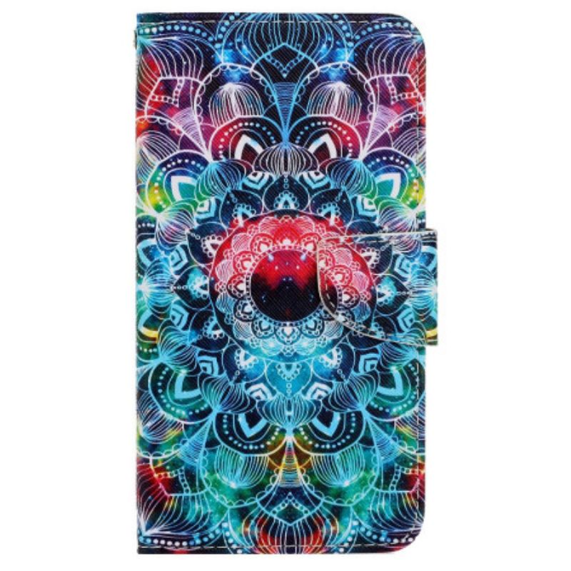 Etui Folio Samsung Galaxy A15 5g Wspaniała Mandala Z Paskiem