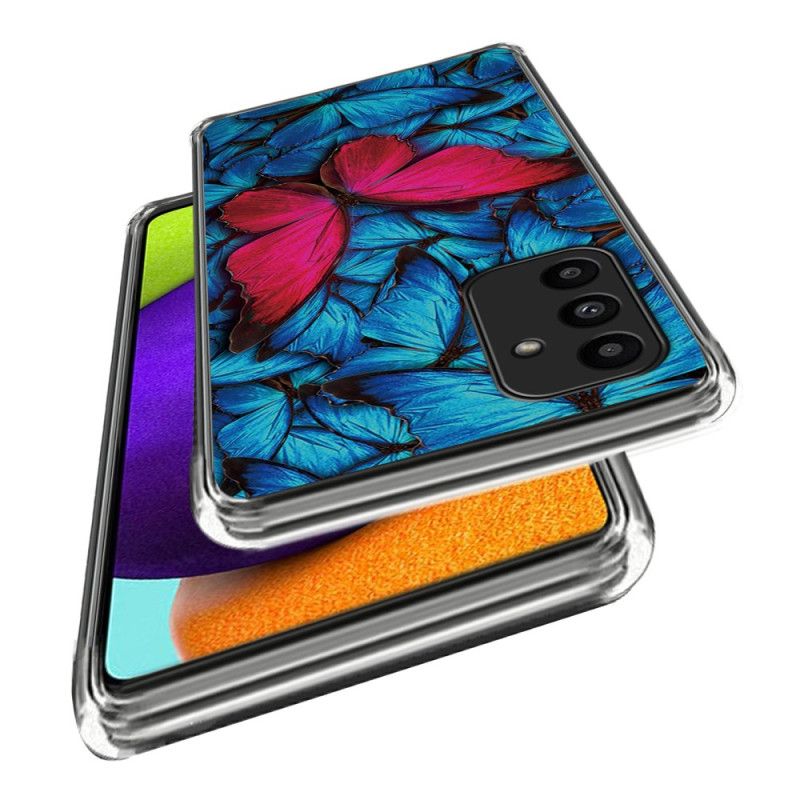 Etui Samsung Galaxy A15 5g CZerwony Motyl