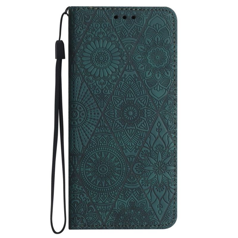 Flip Kotelot Do Samsung Galaxy A15 5g Patchwork Z Paskiem