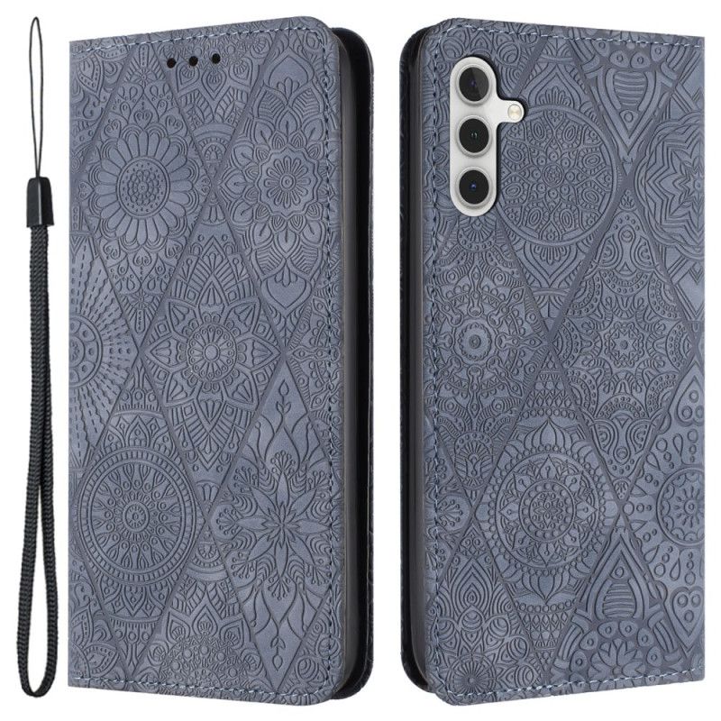 Flip Kotelot Do Samsung Galaxy A15 5g Patchwork Z Paskiem