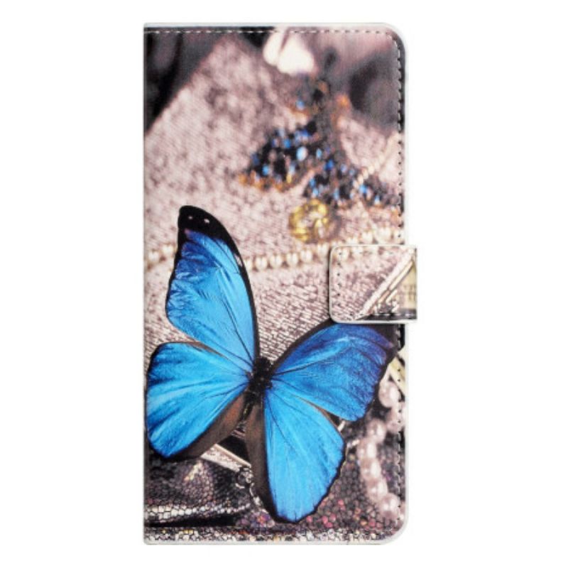 Pokrowce Samsung Galaxy A15 5g Niebieski Motyl