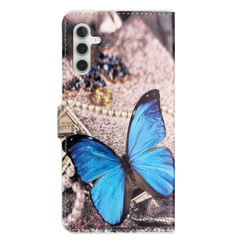 Pokrowce Samsung Galaxy A15 5g Niebieski Motyl