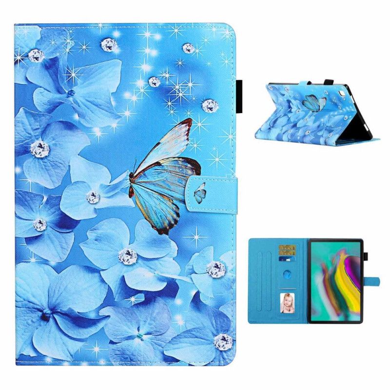 Etui Folio Samsung Galaxy Tab A7 Diamentowe Motyle