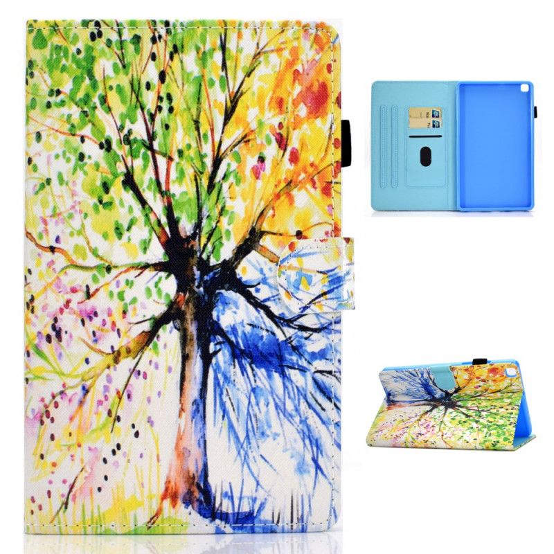 Etui Folio Samsung Galaxy Tab A7 Drzewo Akwarelowe Etui Ochronne