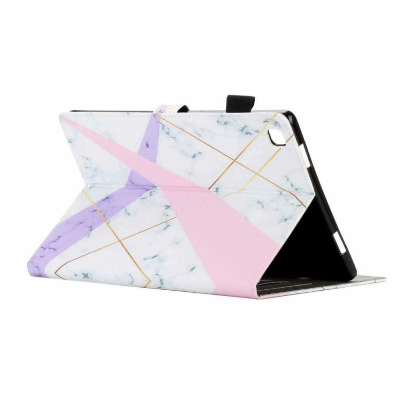 Etui Folio Samsung Galaxy Tab A7 Geometria Marmur Etui Ochronne