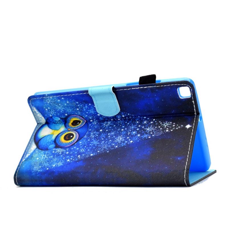 Etui Folio Samsung Galaxy Tab A7 Jasnoniebieski Ciemnoniebieski Sowa Etui Ochronne