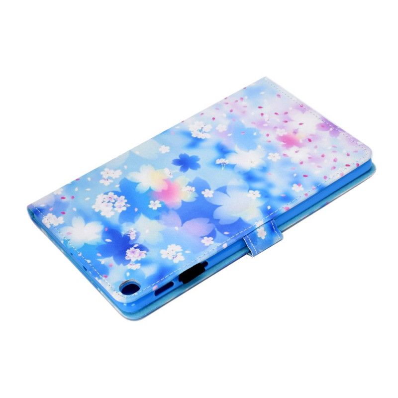 Etui Folio Samsung Galaxy Tab A7 Kwiaty Akwarelowe Etui Ochronne