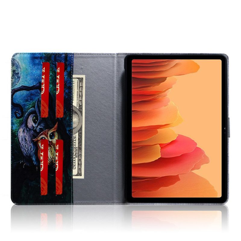 Etui Folio Samsung Galaxy Tab A7 Malowanie Sowy Etui Ochronne