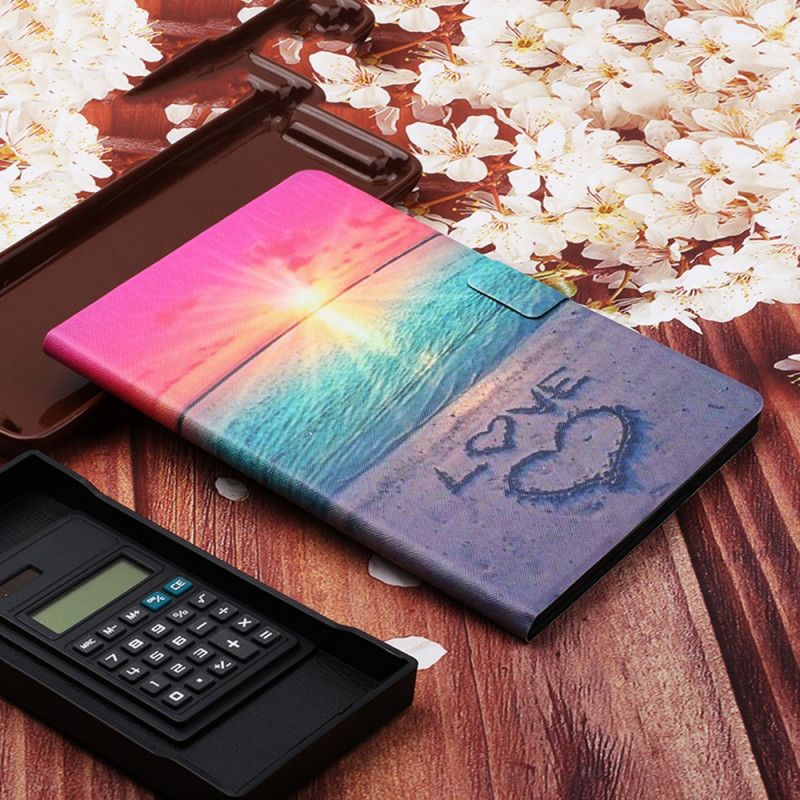 Etui Folio Samsung Galaxy Tab A7 Miłość Do Zachodu Słońca