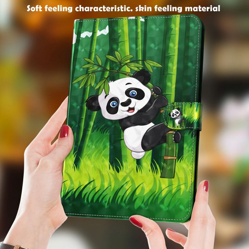 Etui Folio Samsung Galaxy Tab A7 Panda Z Punktem Świetlnym