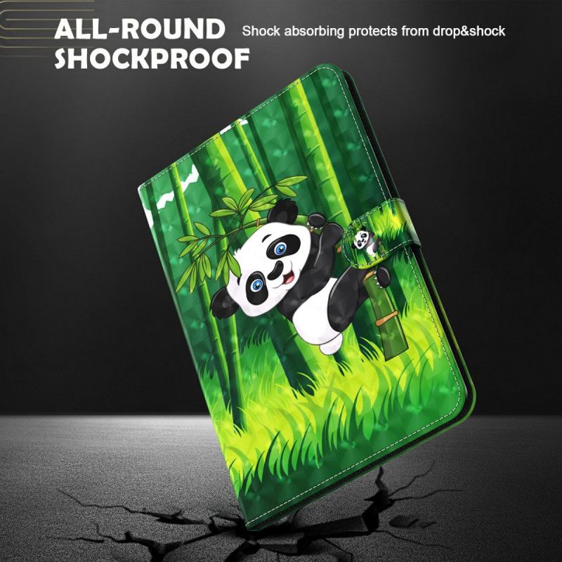 Etui Folio Samsung Galaxy Tab A7 Panda Z Punktem Świetlnym