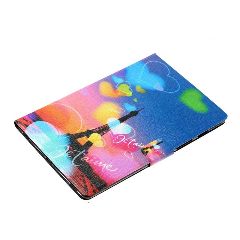 Etui Folio Samsung Galaxy Tab A7 Paryż Kocham Cię