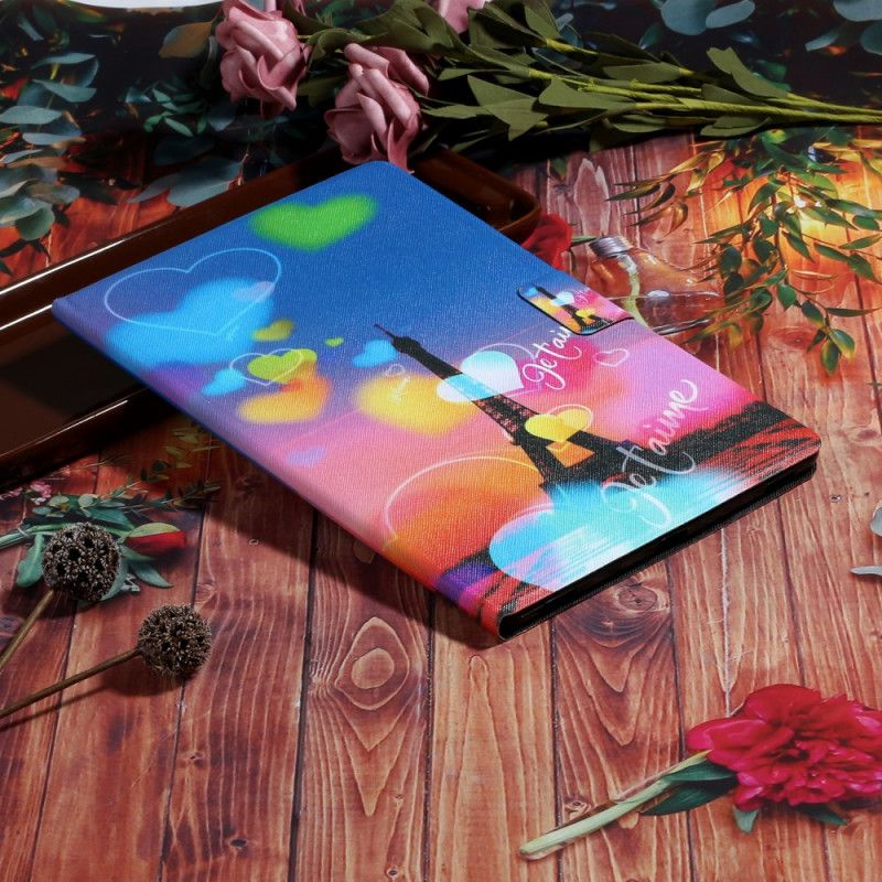 Etui Folio Samsung Galaxy Tab A7 Paryż Kocham Cię