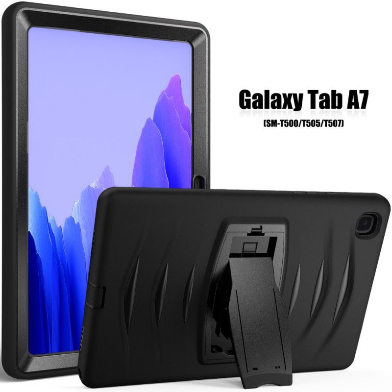 Etui Samsung Galaxy Tab A7 Czerwony Czarny Ochrona Zderzaka Ze Wspornikiem Etui Ochronne