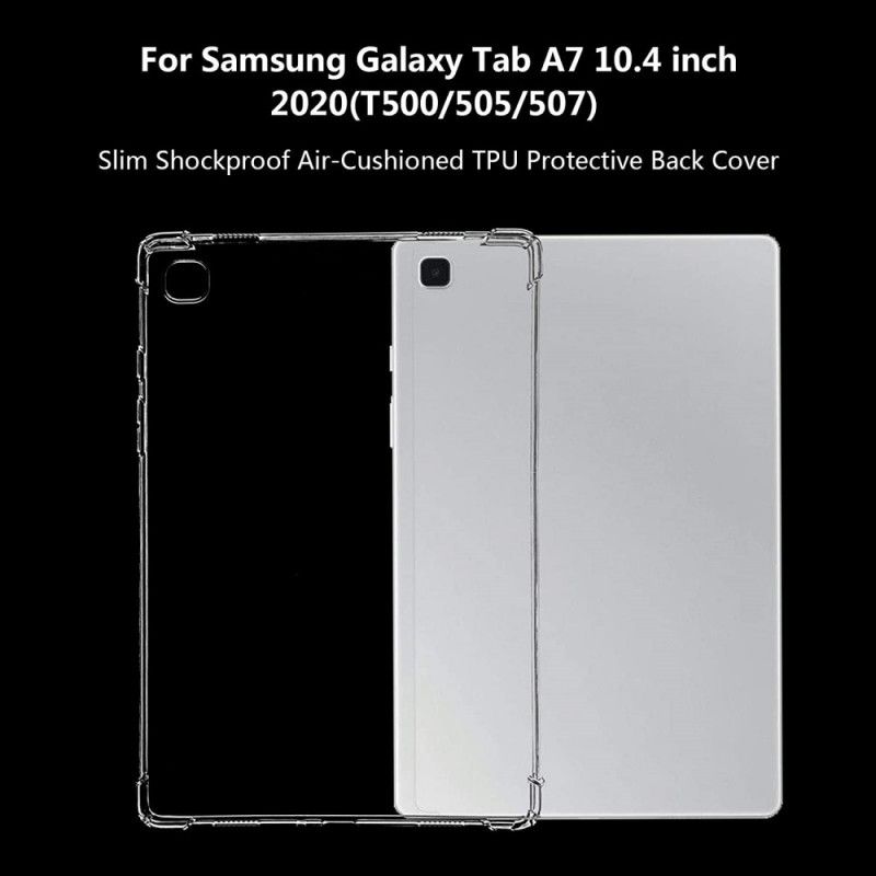 Etui Samsung Galaxy Tab A7 Przezroczyste Wzmocnione Rogi Etui Ochronne