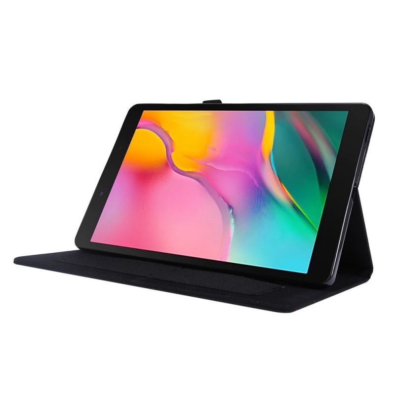 Etui Samsung Galaxy Tab A7 Szary Czarny Tkanina