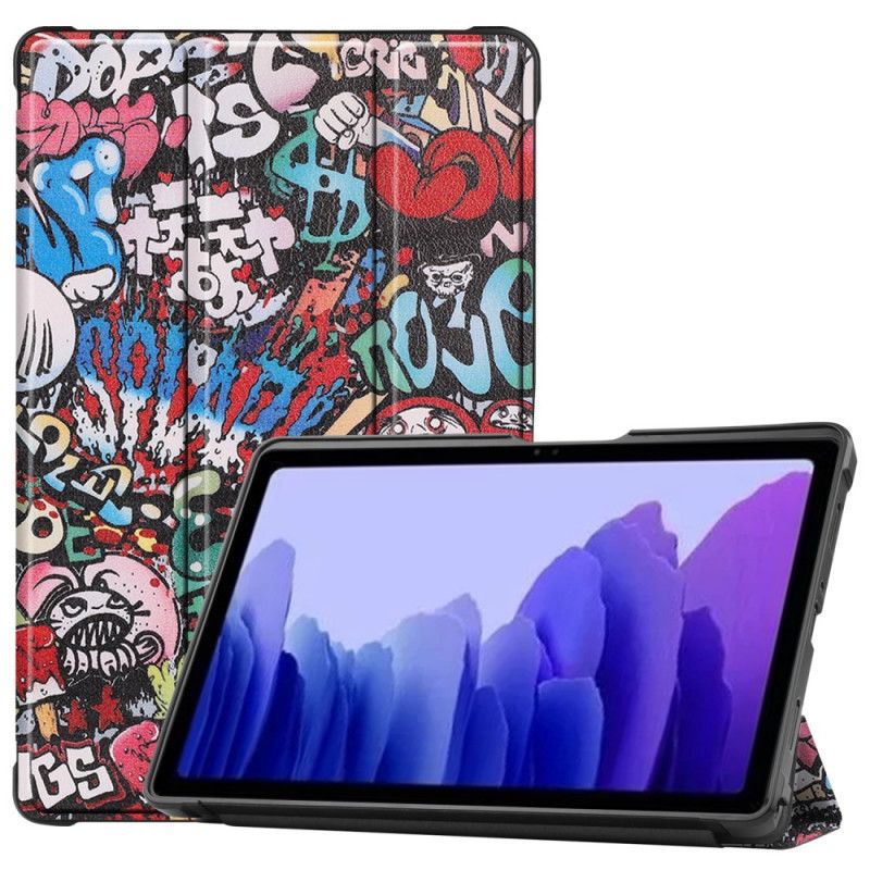 Inteligentna Obudowa Samsung Galaxy Tab A7 Wzmocnione Graffiti