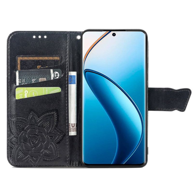 Etui Folio Do Realme 12 Plus 5g Barokowy Motyl