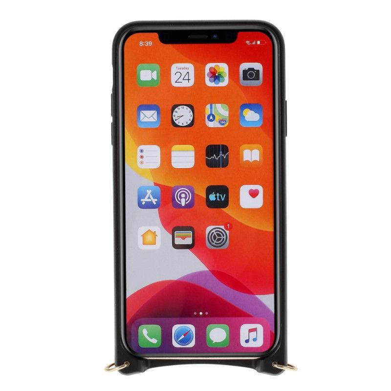 Błyszczące Etui Na Iphone'A 11 Pro Max Z Łańcuchem Mutural