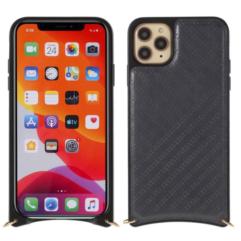 Etui Na Iphone'A 11 Pro Max Z Łańcuszkiem Wielokrotnym